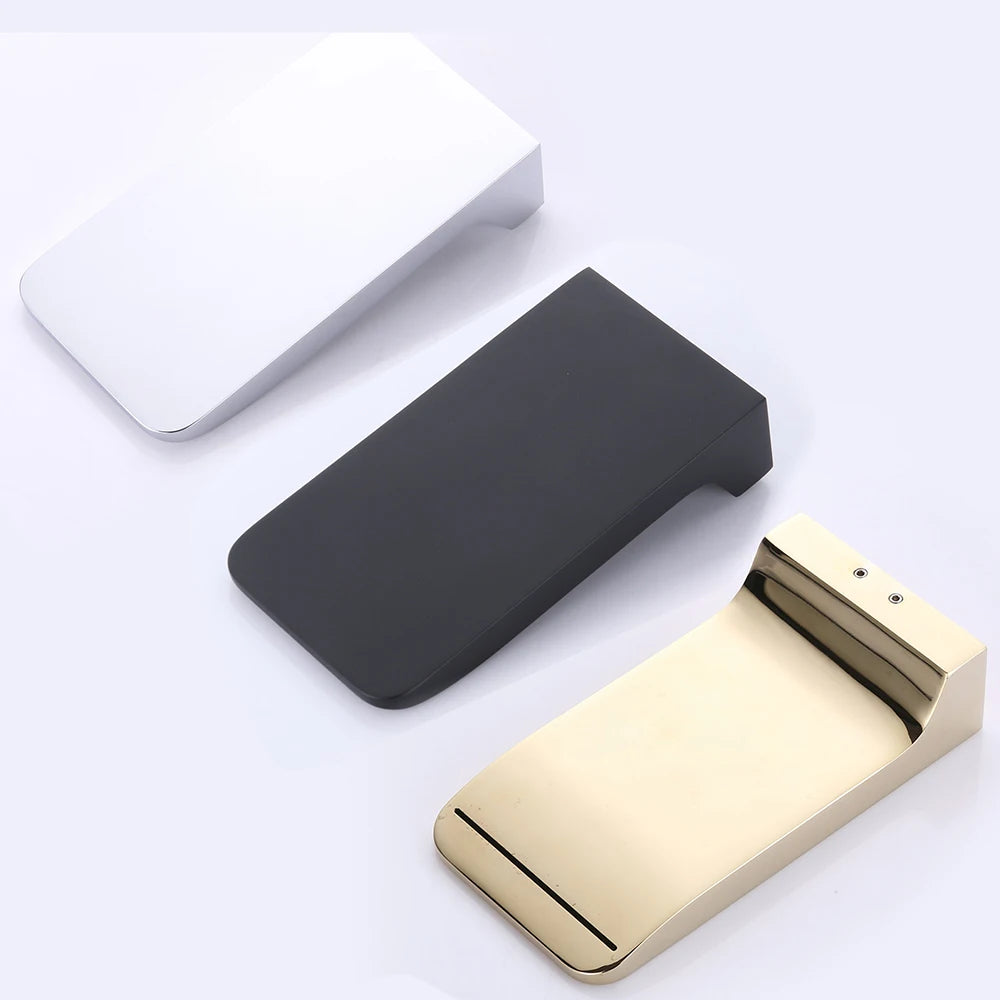 BAKALA Bright Chrome Bathroom Waterfall Basin Mixer Faucet Single Lever Wall Mounted Washing Basin