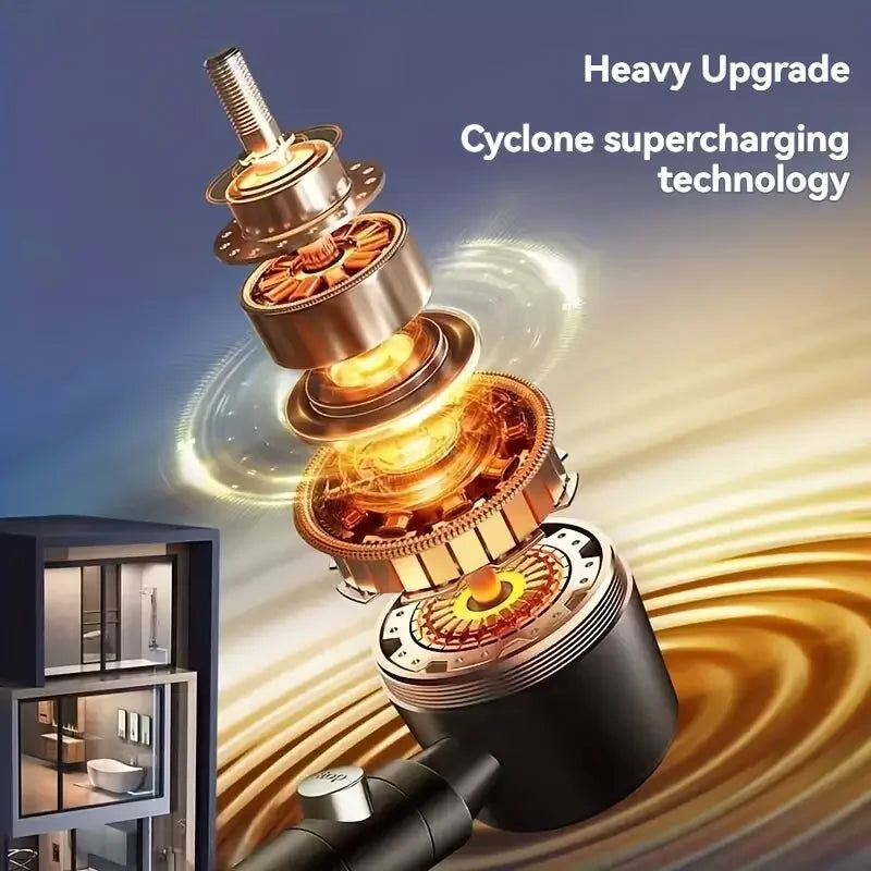 New High Pressure Water Saving Filter Shower Head 5 Modes Handheld Shower Head