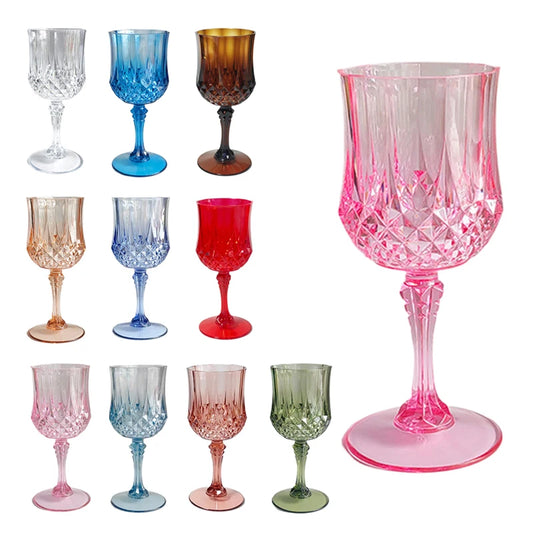 1Pcs Plastic Champagne Flutes Acrylic Champagne Glasses Wine Cups