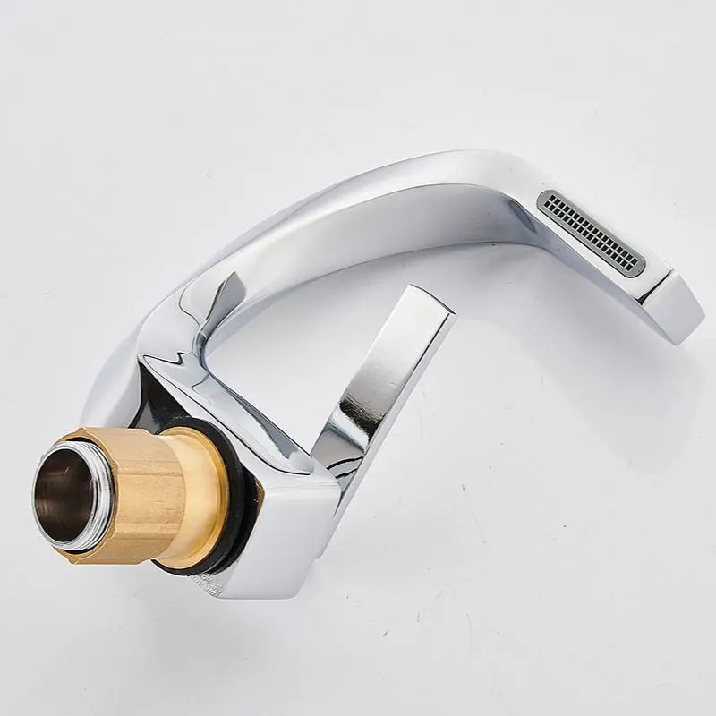 Single Handle Single Hole Fashion Wash Basin Sink Faucet Hot and Cold Bathroom Faucet Deck-mounted Faucet