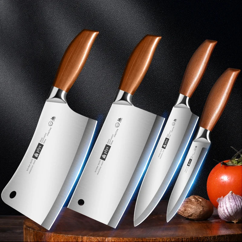 Professional Kitchen Knife 4-piece set, home sharp cleaver,Multi-purpose