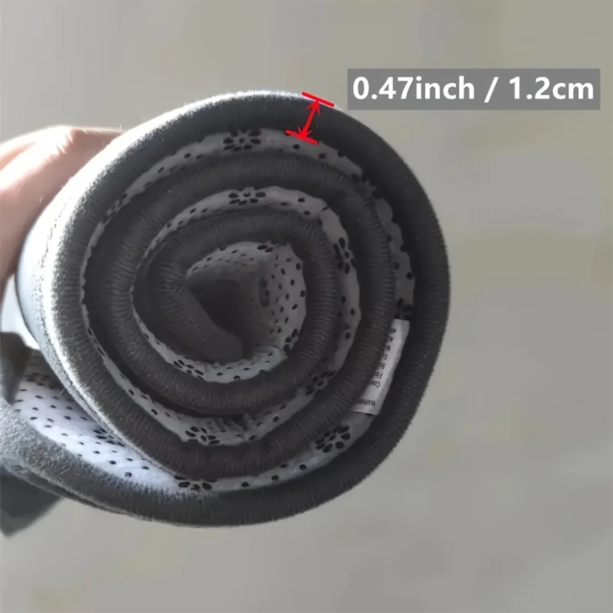 Curved bathroom mat thickened shower room absorbent door mat toilet bathroom non-slip mat dirt-resistant entrance mat