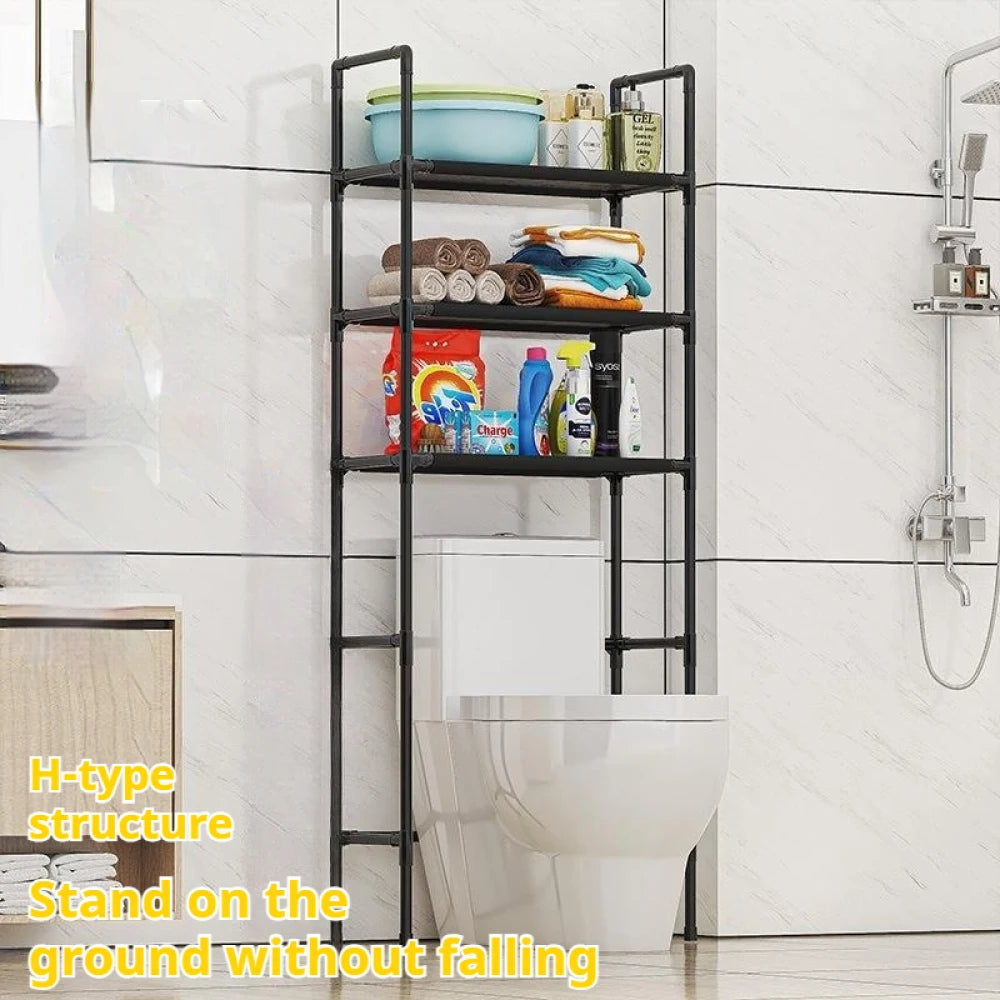 Floor Standing Storage Rack For Bathroom Increases Space Saving Multi Story Bathroom