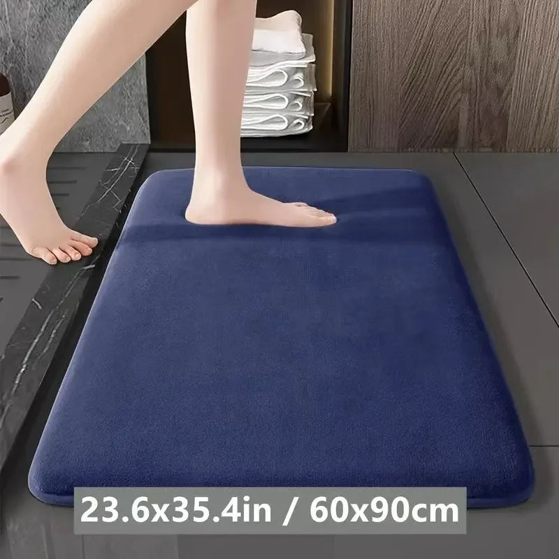 Absorbent Floor Mat Non Slip Bath Mat Anti Slip Coral Velvet Bathroom Floor Mat Door Mat Home Decoration