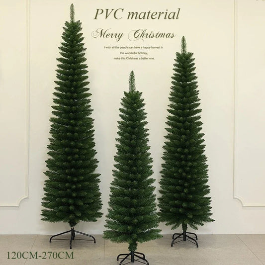 Artificial Christmas Tree 120CM-270CM Large PVC Pencil Christmas Tree Hotel Shopping Mall Christmas Atmosphere Decoration