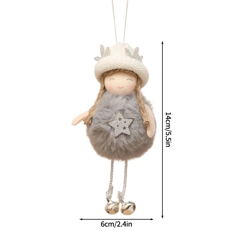 Christmas Decoration 2025 Christmas Tree Angel Hanging Pendants Hanging Ornaments Cute Angel Xmas Supplies Navidad Decor