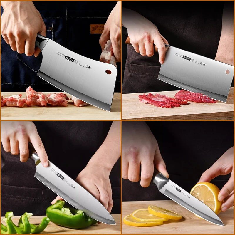 Professional Kitchen Knife 4-piece set, home sharp cleaver,Multi-purpose