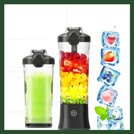 Portable Mixer Machine Electric Juicer 600ML  Fruit Mixer2000mAh USB Rechargeable Smoothie Mini Blender Multifunction Juicer