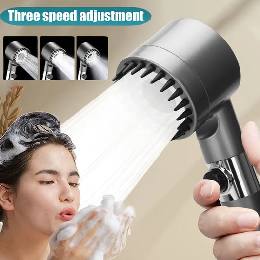 Three Speed Adjustment Bathroom Supplies Head Massage Portable Shower Filter Showers for Bathroom A