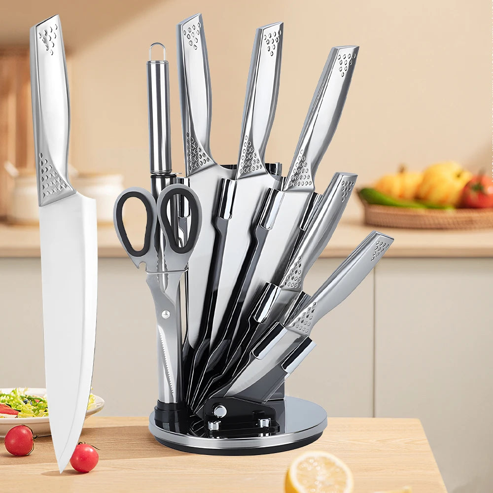 8pcs Kitchen Knives Set 3CR13 Stainless Steel Chef's Knife