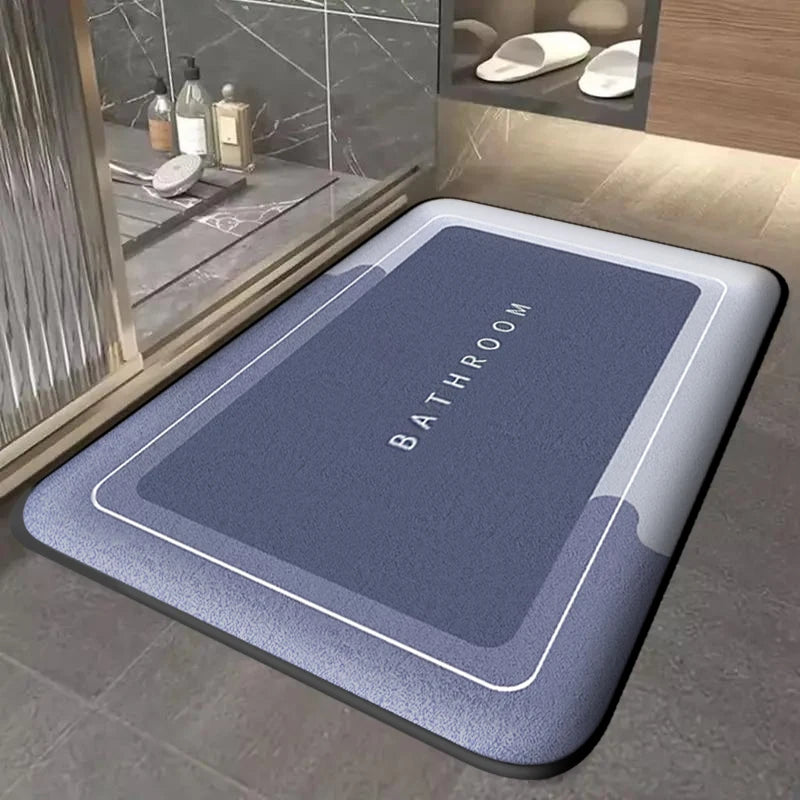 Thickened bathroom absorbent mat simple door dirt-resistant mat home kitchen mat quick-drying