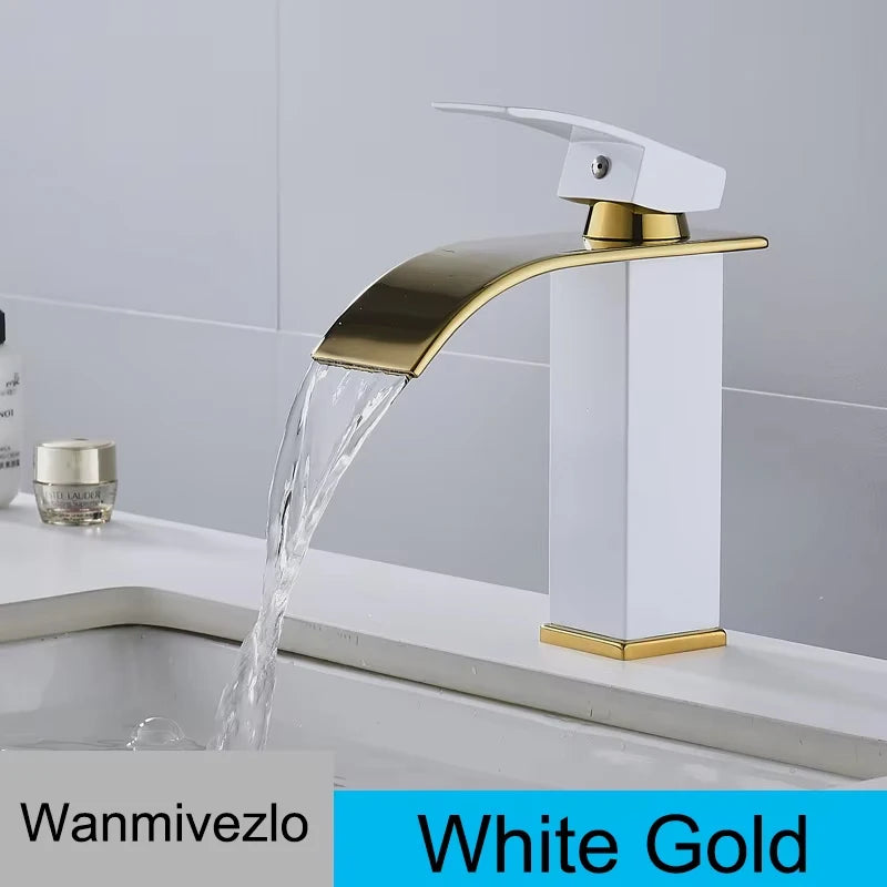 Bathroom sink Faucet Deck Mounted Basin Mixer Faucets Hot Cold Water Faucet Single Handle Washing Vessel Sink Taps Torneira