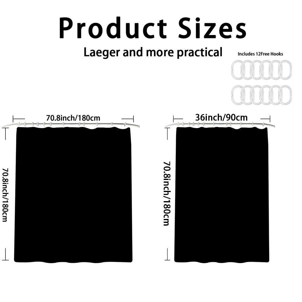 1pc Gray Marbling Shower Partition Decorative Curtain Machine Washable Lake Print Window Privacy Curtain