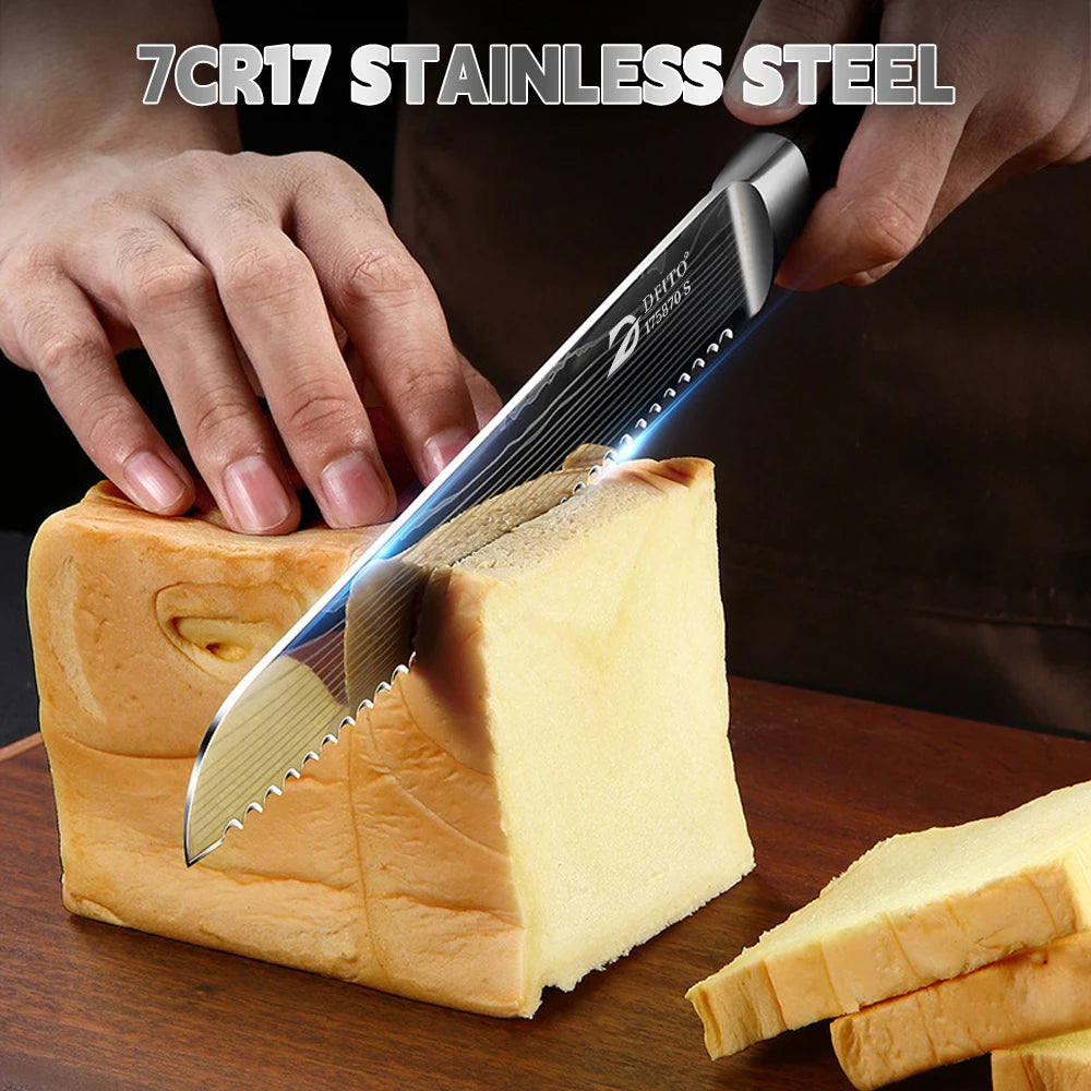 Kitchen Bread Knife Serrated Design
