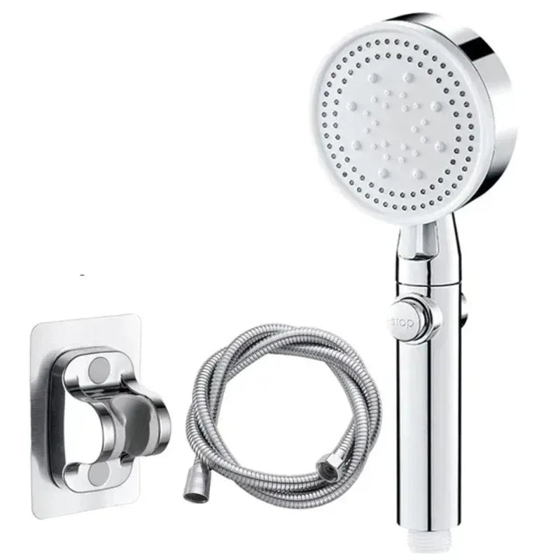 High Pressure Shower Head 5 Modes Adjustable Showerheads Bathroom Accessories with Hose Water Saving