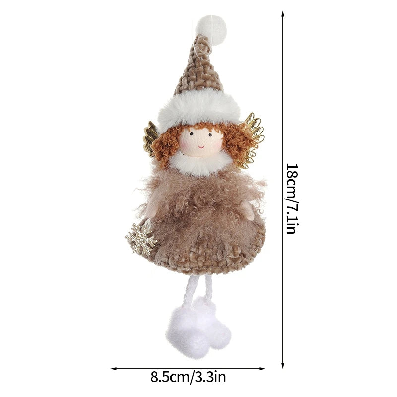 Christmas Decoration 2025 Christmas Tree Angel Hanging Pendants Hanging Ornaments Cute Angel Xmas Supplies Navidad Decor