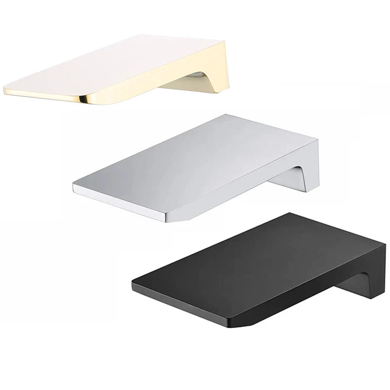 BAKALA Bright Chrome Bathroom Waterfall Basin Mixer Faucet Single Lever Wall Mounted Washing Basin