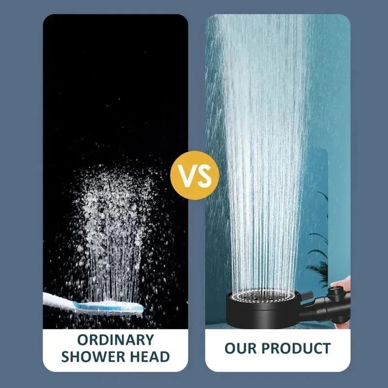 High Pressure Shower Head 5 Modes Adjustable Showerheads Bathroom Accessories with Hose Water Saving