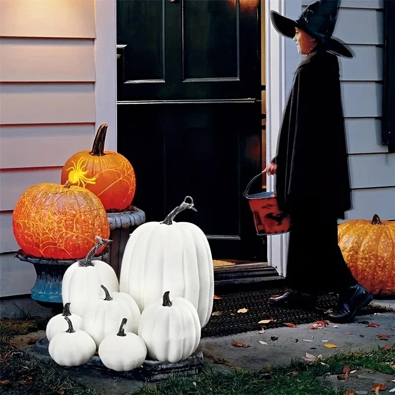 7PCS Fake Pumpkin Decoration for Halloworeen DisplayPhotography and Early