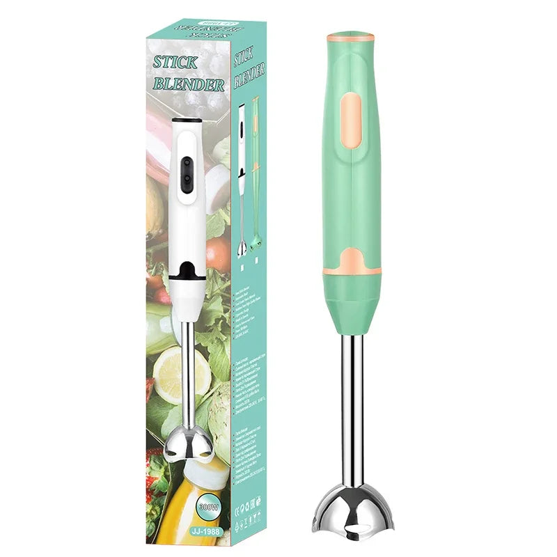 Professional 400W Electric Immersion Hand Blender with Stainless Steel Blade for Smoothies