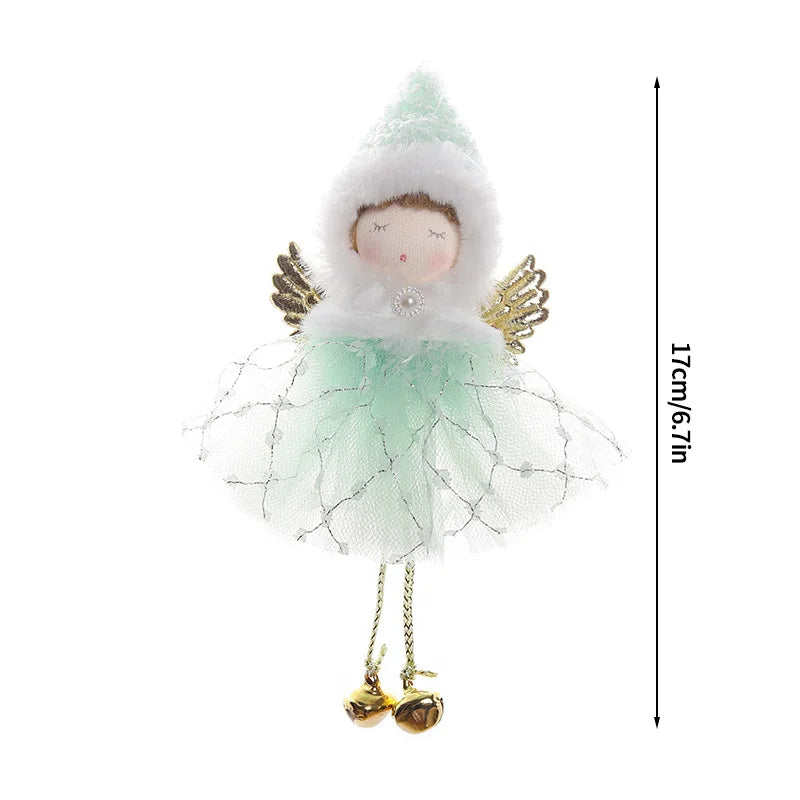 Christmas Decoration 2025 Christmas Tree Angel Hanging Pendants Hanging Ornaments Cute Angel Xmas Supplies Navidad Decor