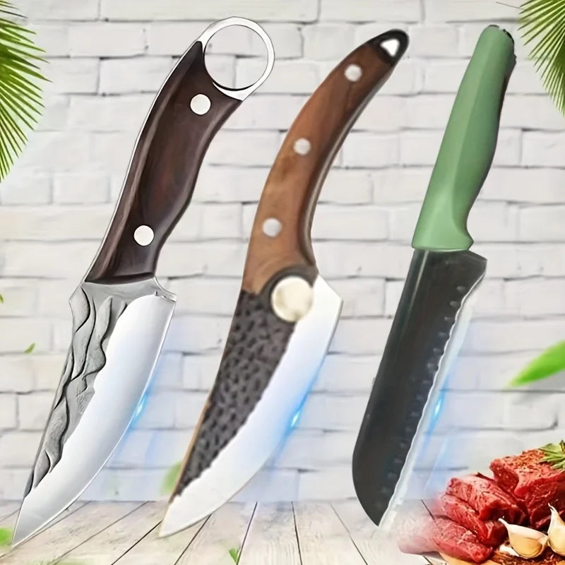 1-19 multi - functional knives, full - set silicone kitchenware, rust - proof kitchen knive,