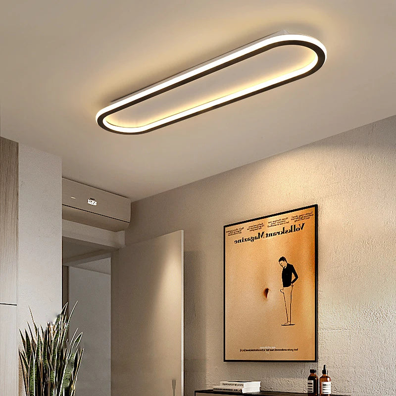 LED Ceiling Light 40/60/80cm Long Strip For Bedroom Study Kitchen Corridor Restaurant Hotel Apartment Indoor Lighting Fixtures