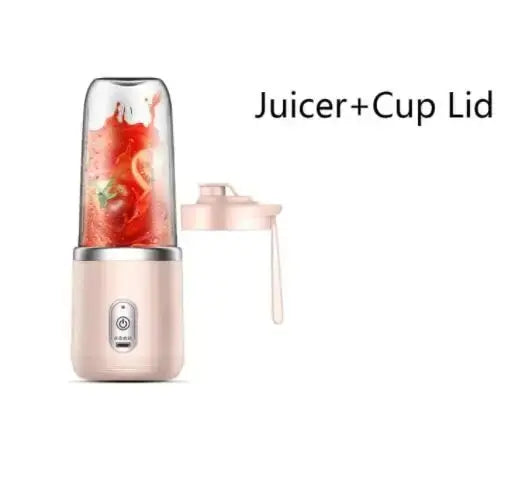 Portable Juicer Blender 400ml Electric Fruit Juicer USB Charging Cup Smoothie Blender Machine 2cups
