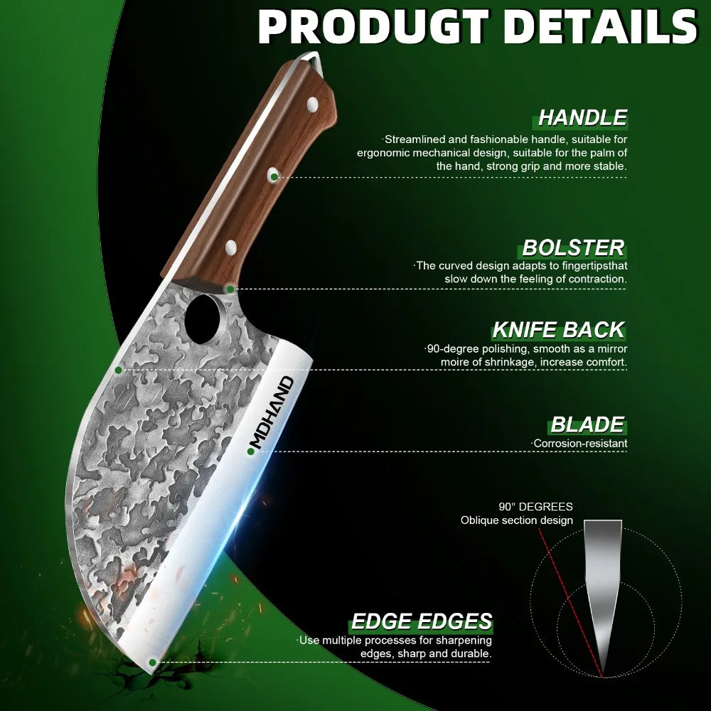 7''Stainless Steel Japanese Kitchen Knives Sharp Blade Professional Chef Knife