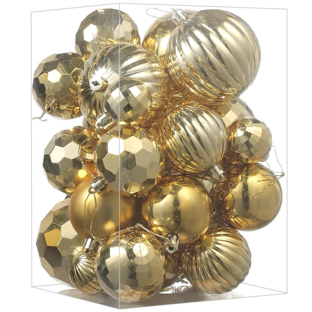 30Pcs Christmas Balls 4-8CM Hanging Ball Christmas Tree Pendant Ornaments for Home Party Decor 2026 New Year Navidad Accessories