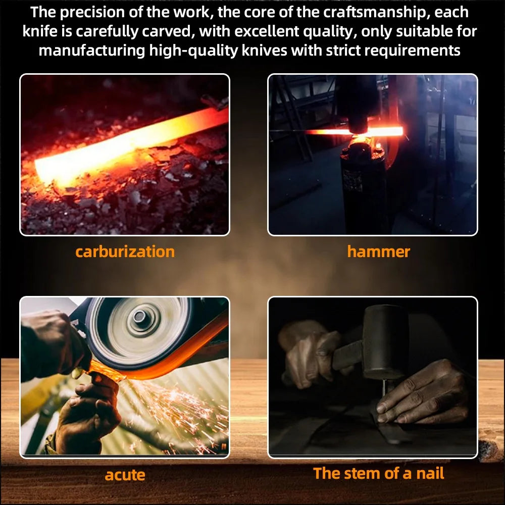 Full 15pcs Chef Knife Set Stainless Steel Kitchen Knives Sets with Scissors,Sharpening Rod