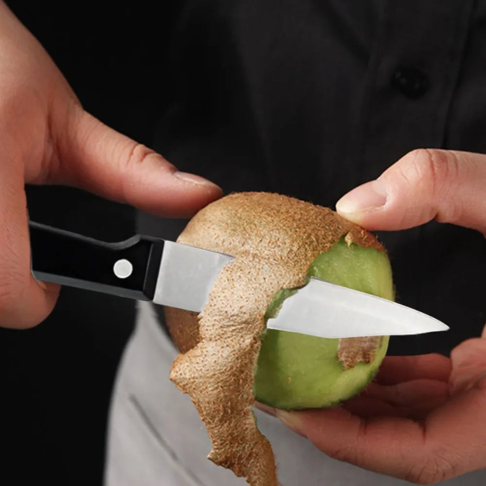 Full 15pcs Chef Knife Set Stainless Steel Kitchen Knives Sets with Scissors,Sharpening Rod